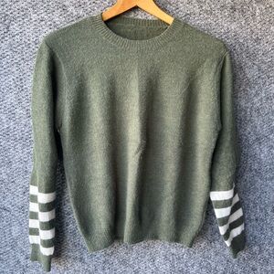 Green Striped women’s Sweater
